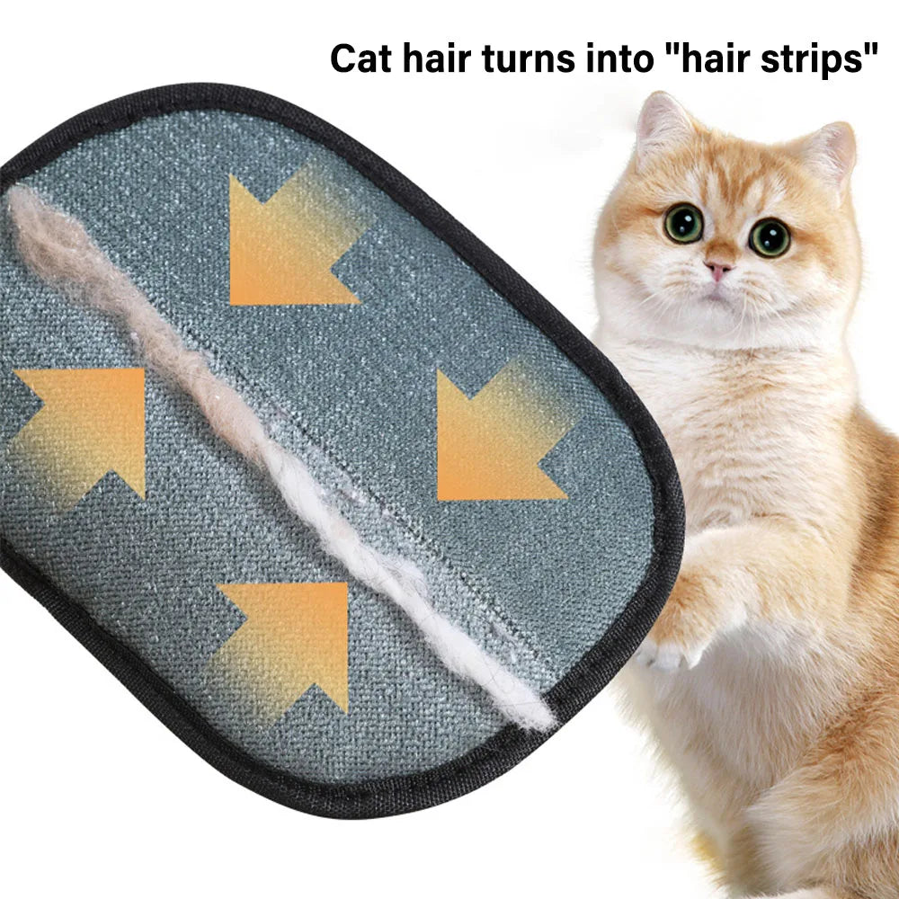 Pet Grooming Gloves Static Dedusting Brush Pet Hair Remover Brush Removing Dog Cat Hair
