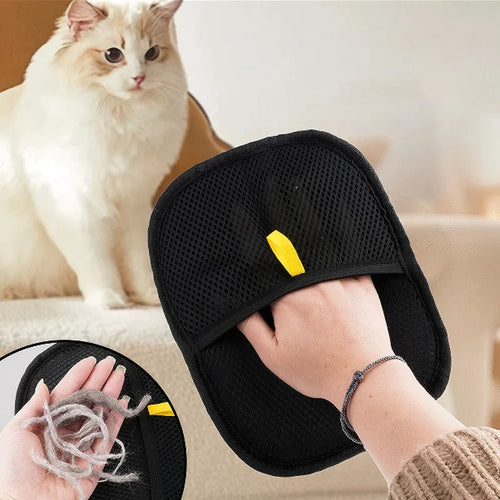 Pet Grooming Gloves Static Dedusting Brush Pet Hair Remover Brush Removing Dog Cat Hair